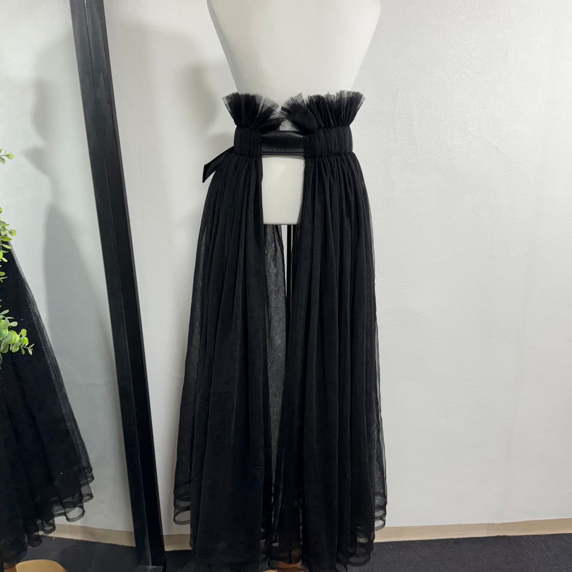 17aw 느와케이니노미야 꼼데가르송 레이어드 벨티드 튤스커트 s 상품이미지3