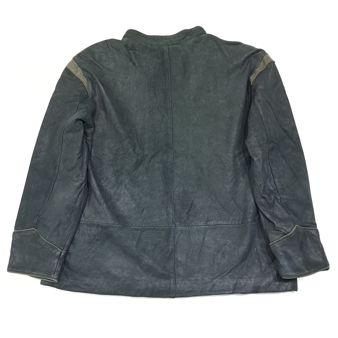 CL332 2XL 트라흐텐마들 80s 양가죽 자수 차콜 자켓 아우터 상품이미지8