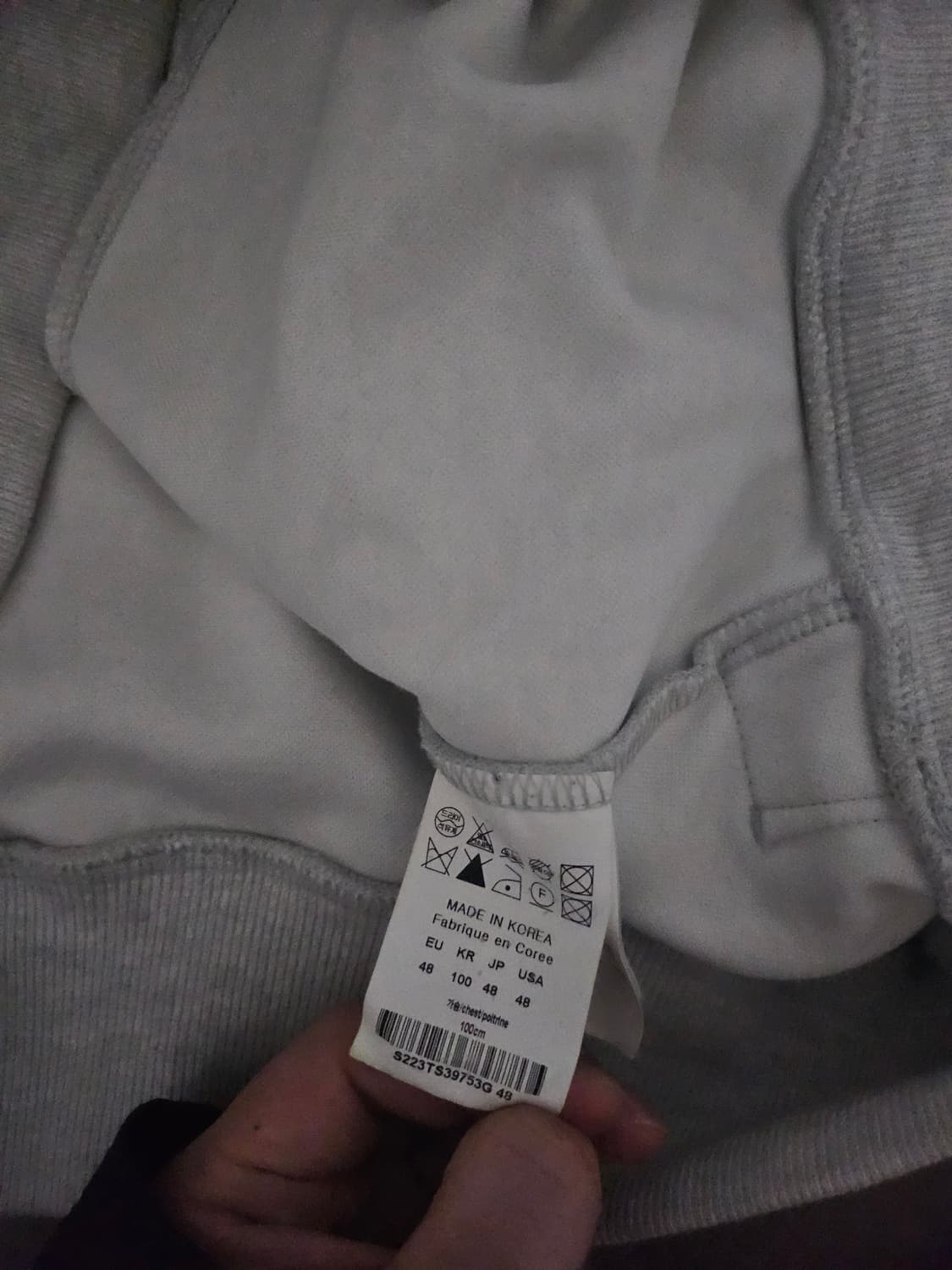 [거의 새것] 솔리드옴므 카라 폴로 니트 스웻 맨투맨 티셔츠 48 상품이미지3