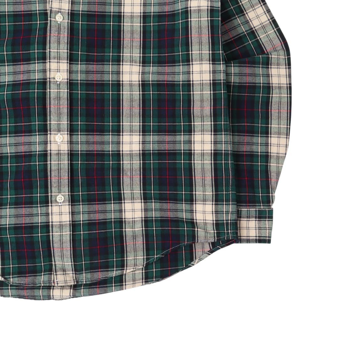 폴로 랄프로렌 그린 플래드 체크 멀티포니 코튼 셔츠 상품이미지4