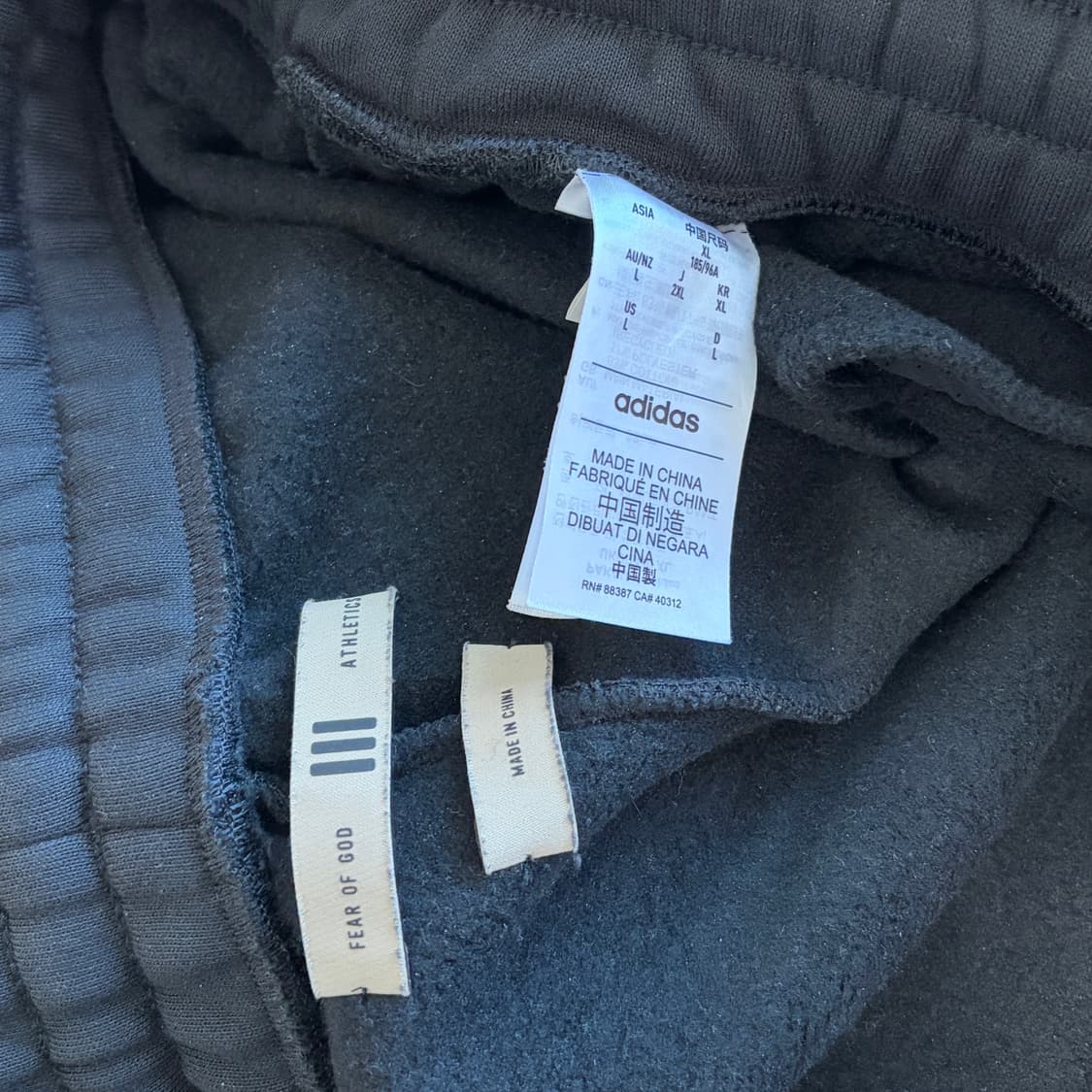아디다스 피어오브갓 스웻팬츠 xl 상품이미지9