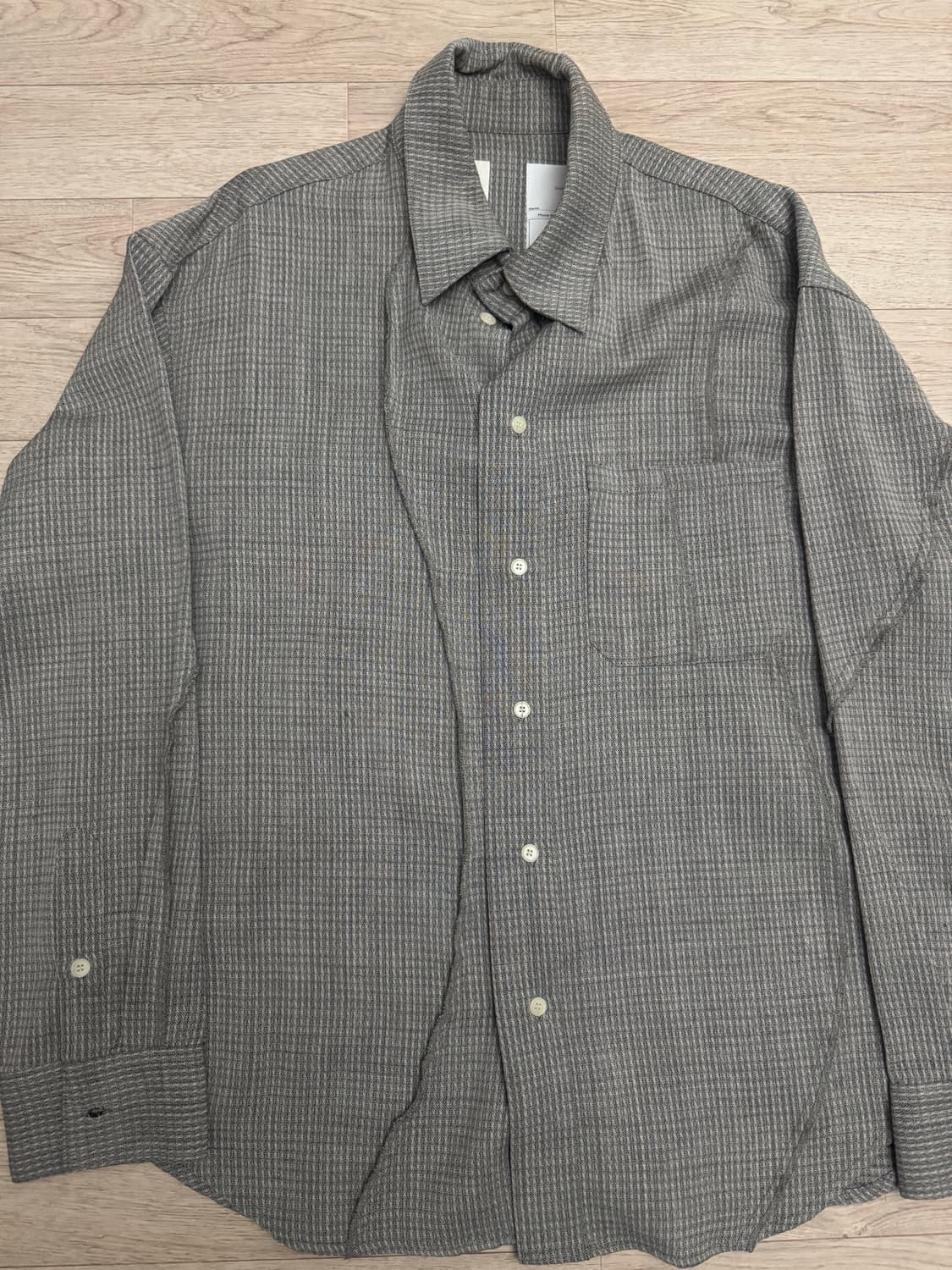 Yiyae 웨이브라인 셔츠 그레이 상품이미지1