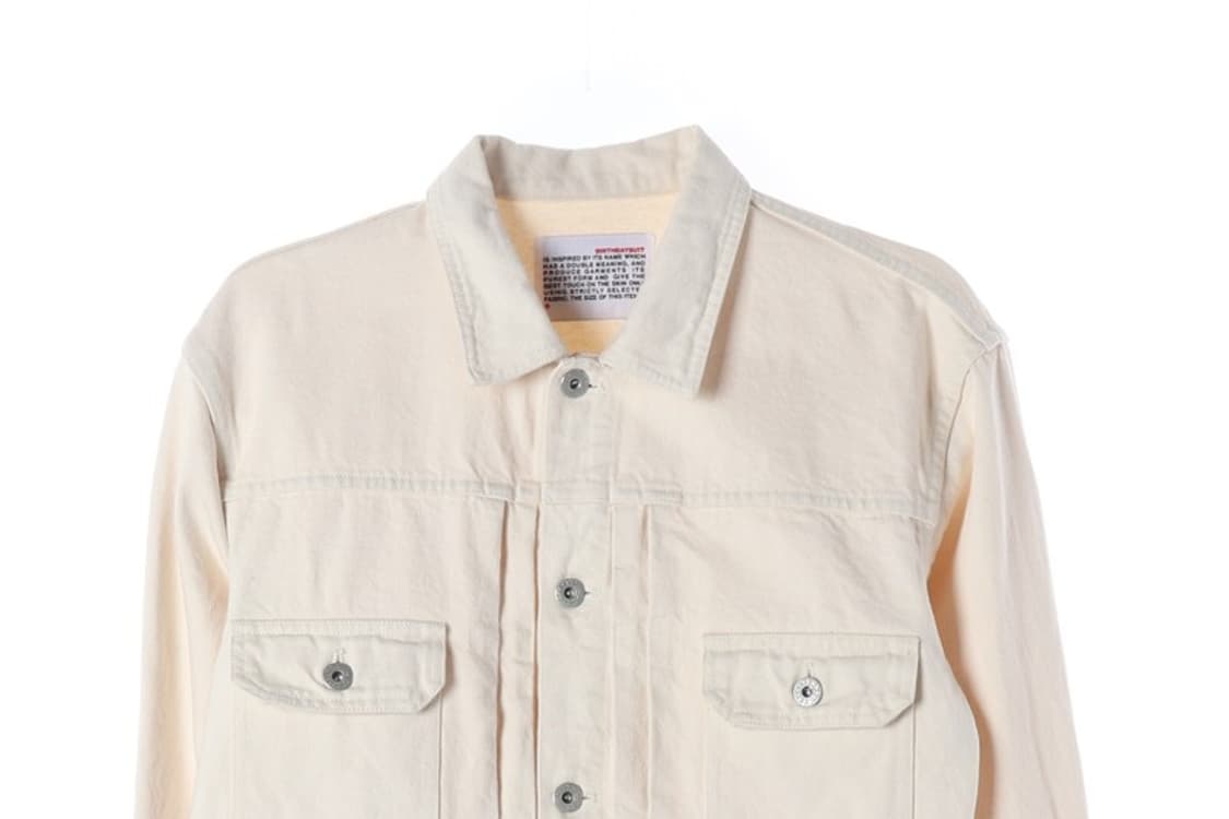 벌스데이수트 아이보리 데님 트러커 자켓 S 상품이미지3