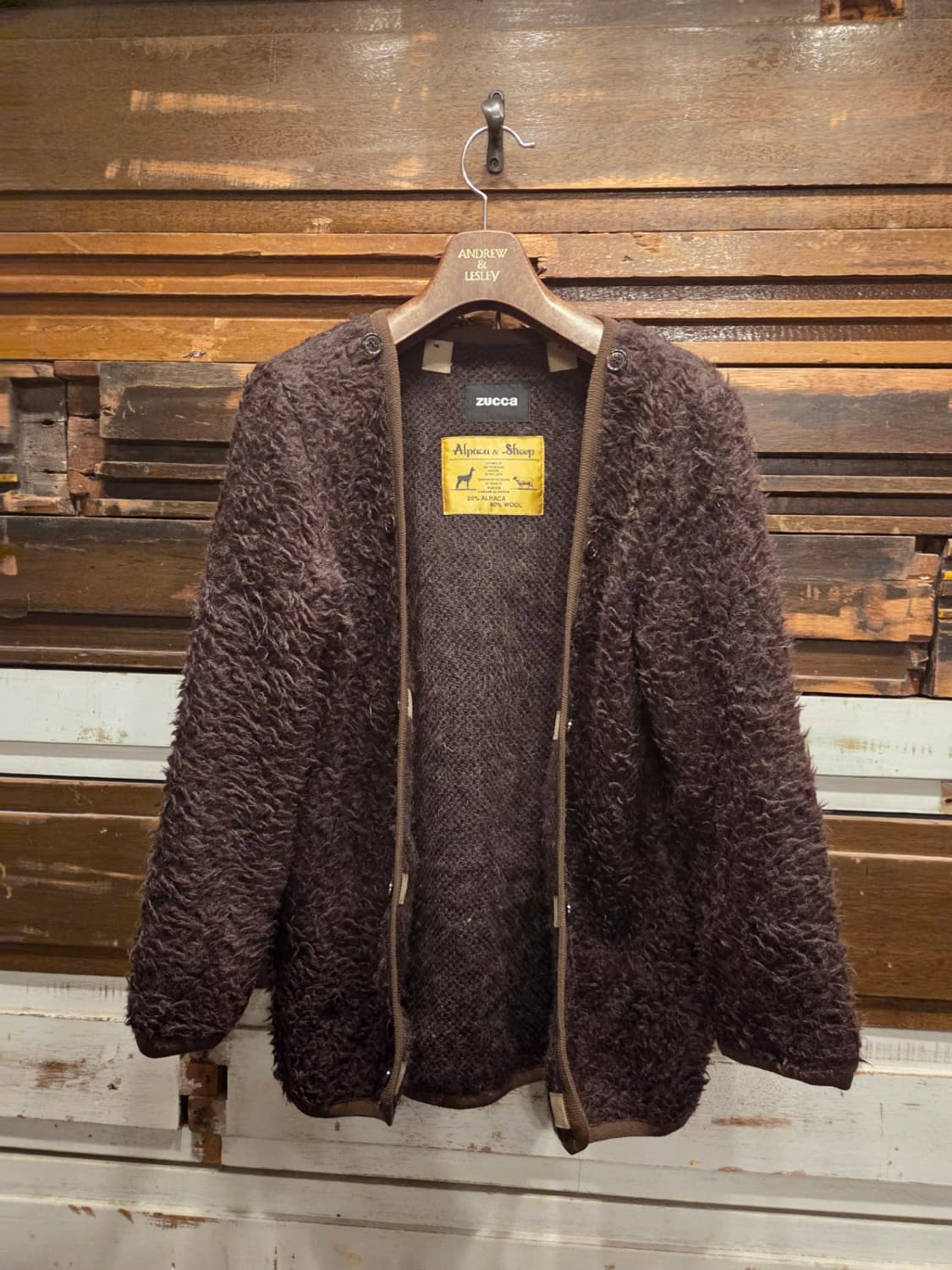 주카 알파카 내피 자켓 상품이미지1