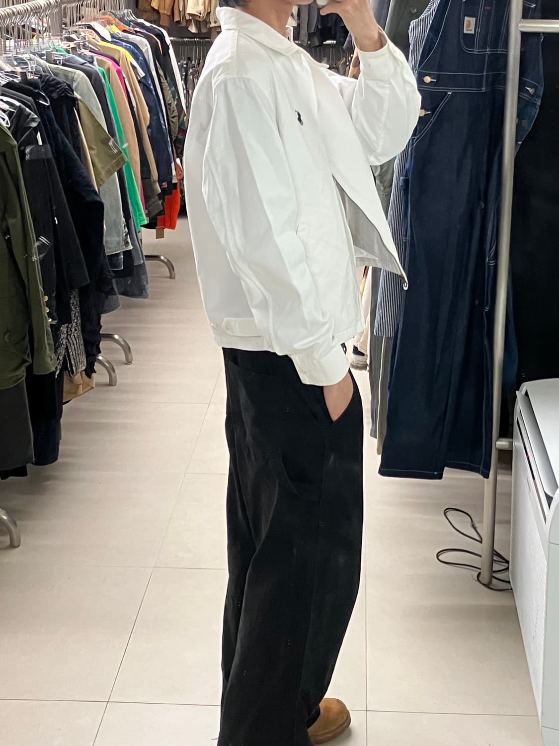 폴로 랄프로렌 화이트 코튼 자켓 M 상품이미지9