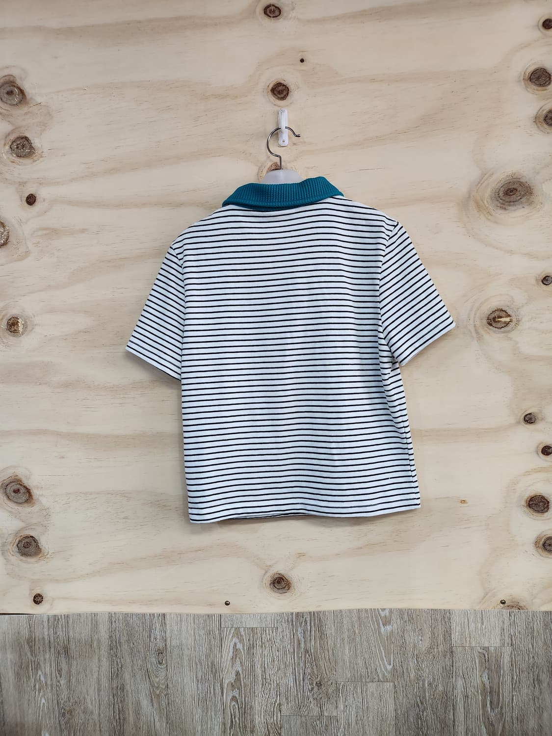 1062) CLUMPPY 스트라이프 카라 반팔티 상품이미지2