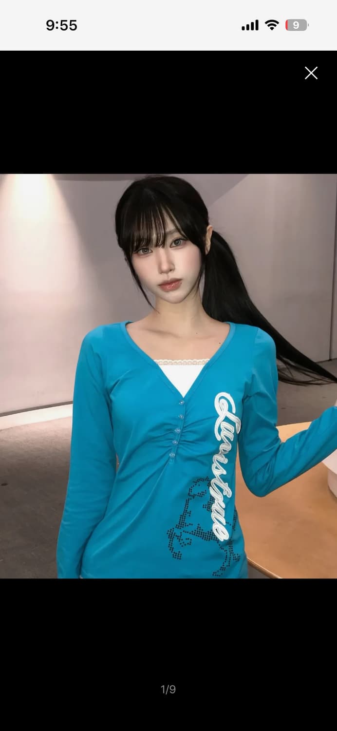 러브이즈트루 EL HORSE SLIM-FIT TEE(BLUE) 상품이미지1