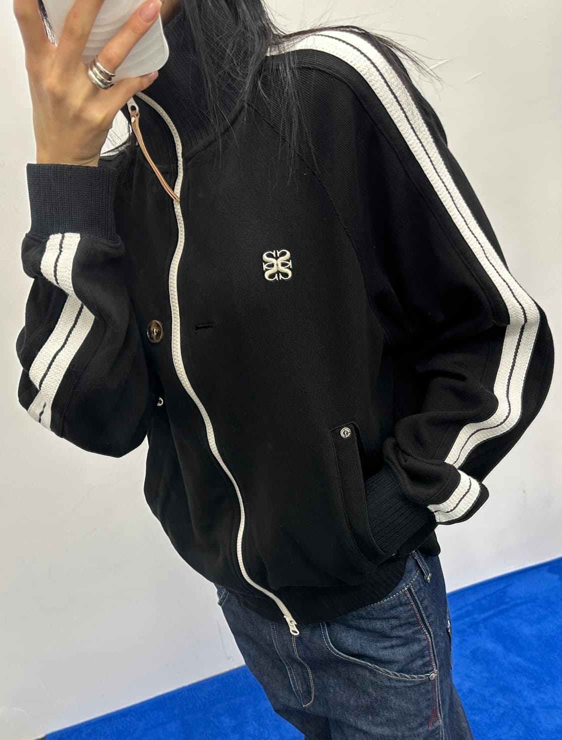 세터 Satur 트랙 니트 집업 상품이미지1