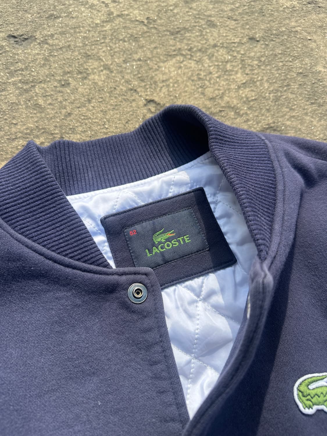 라코스테 네이비 베이스볼 바시티 자켓 상품이미지2