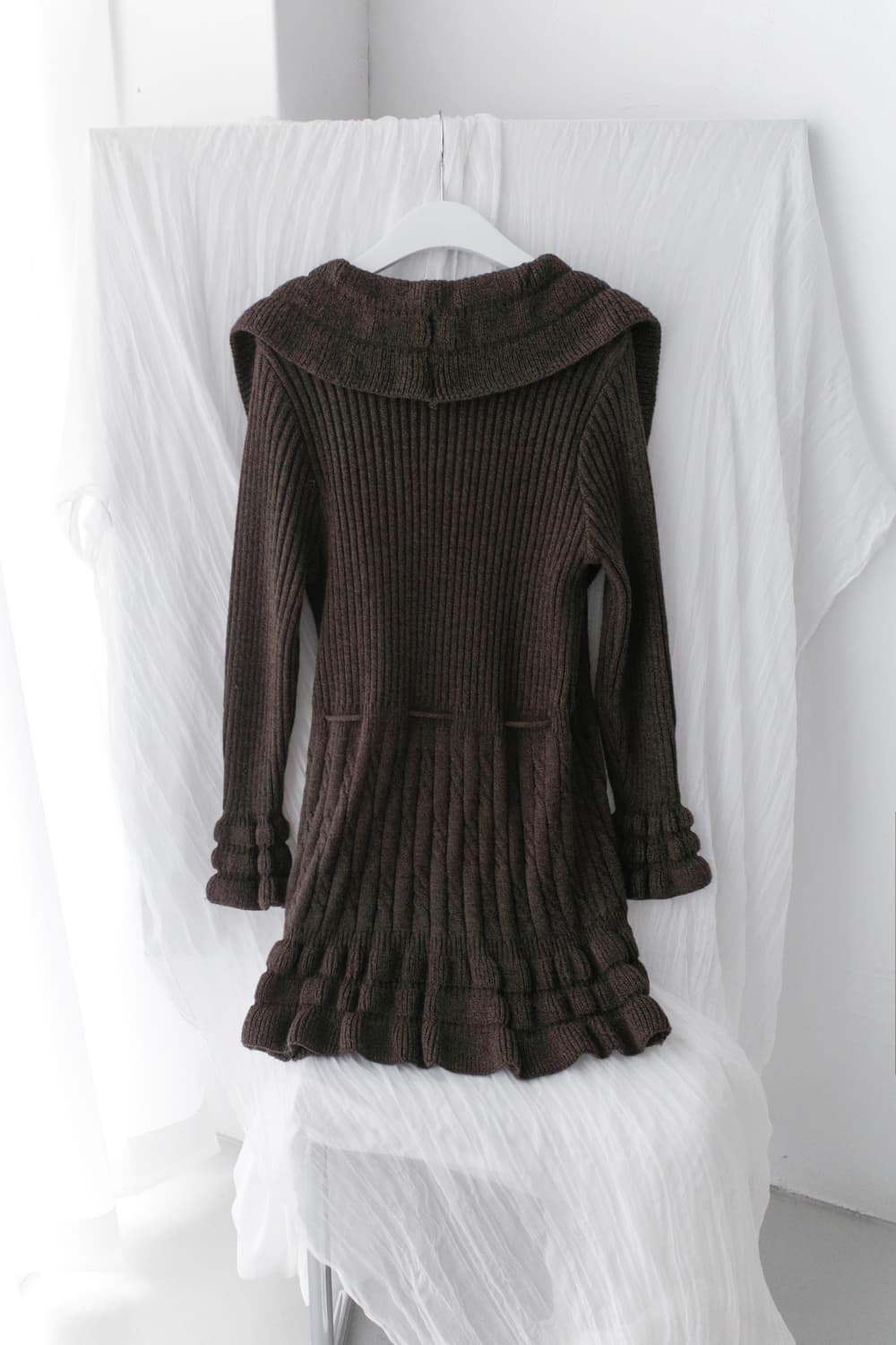 frill long cardigun 상품이미지2