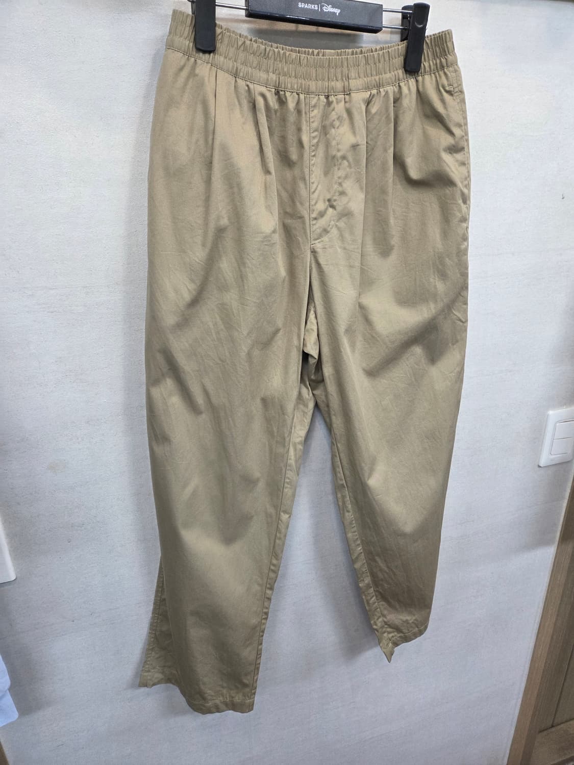 하이드아웃 핀턱 면 밴딩팬츠 대략 L 상품이미지6