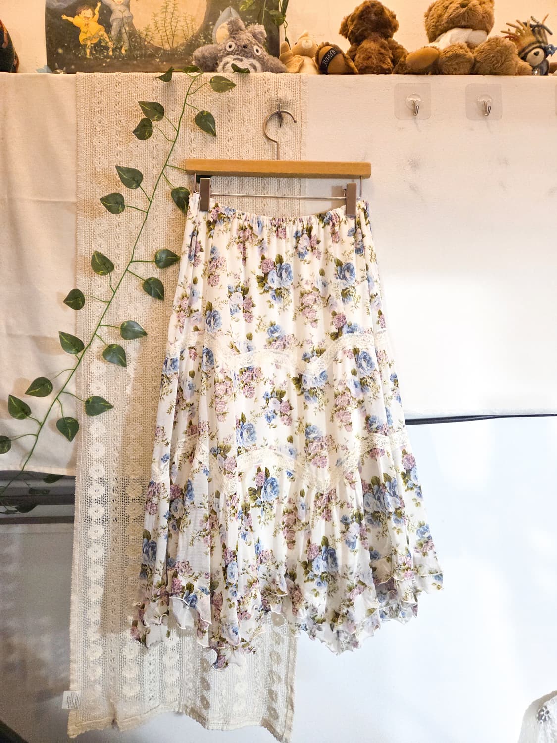 L'est rose 플라워 언발 스커트 상품이미지5