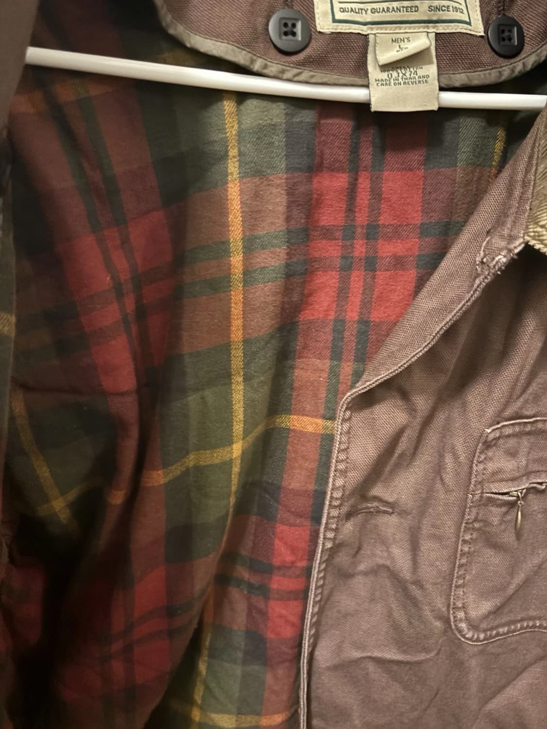 엘엘빈 빈티지 헌팅 초어 자켓 밤색 상품이미지4