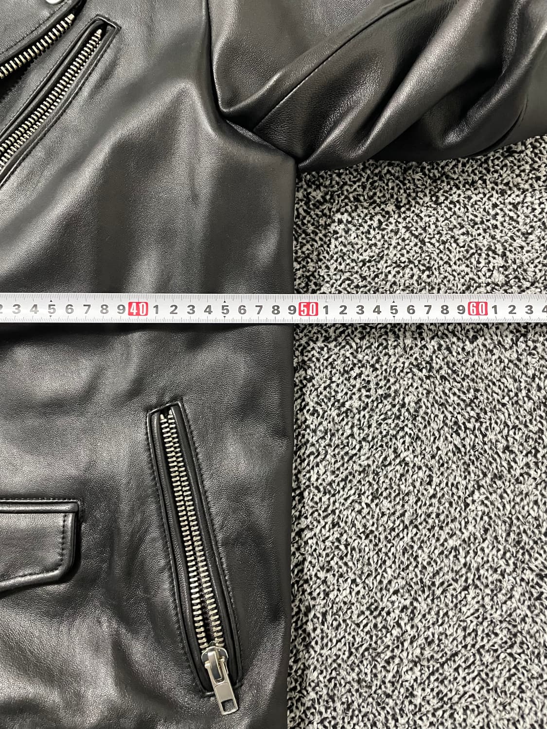 빈티지9. 마하그리드 스트릿 양가죽 리얼레더 라이더 가죽자켓 블랙 상품이미지6