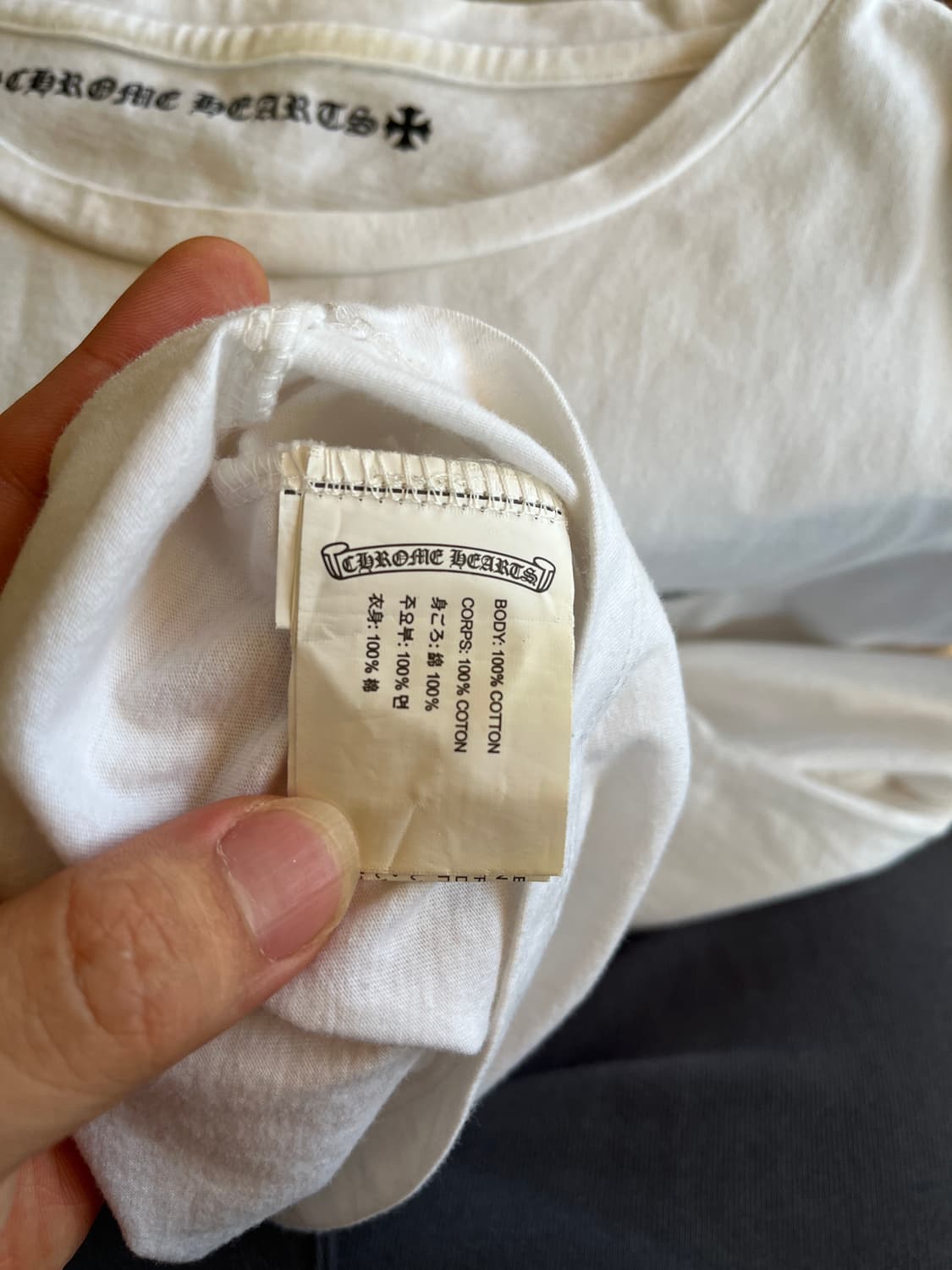 M) 크롬하츠 USA 메이드 백 그래픽 롱슬리브 상품이미지8