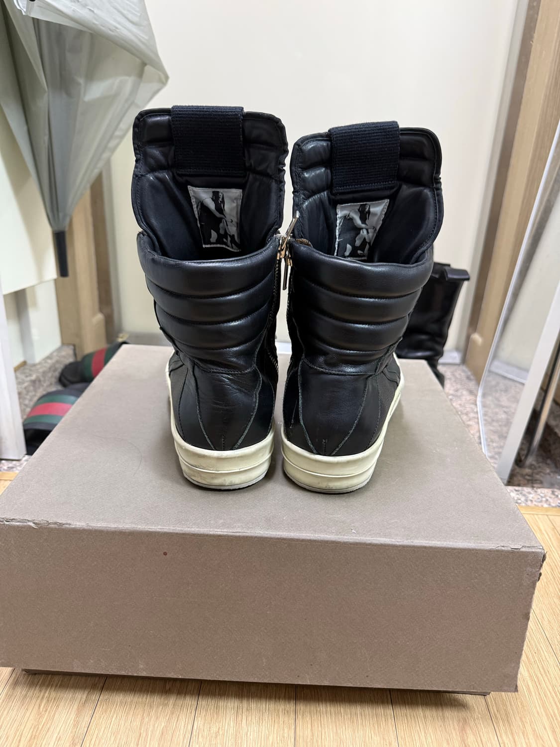 [42] 릭오웬스 지오바스켓 검검흰 상품이미지3