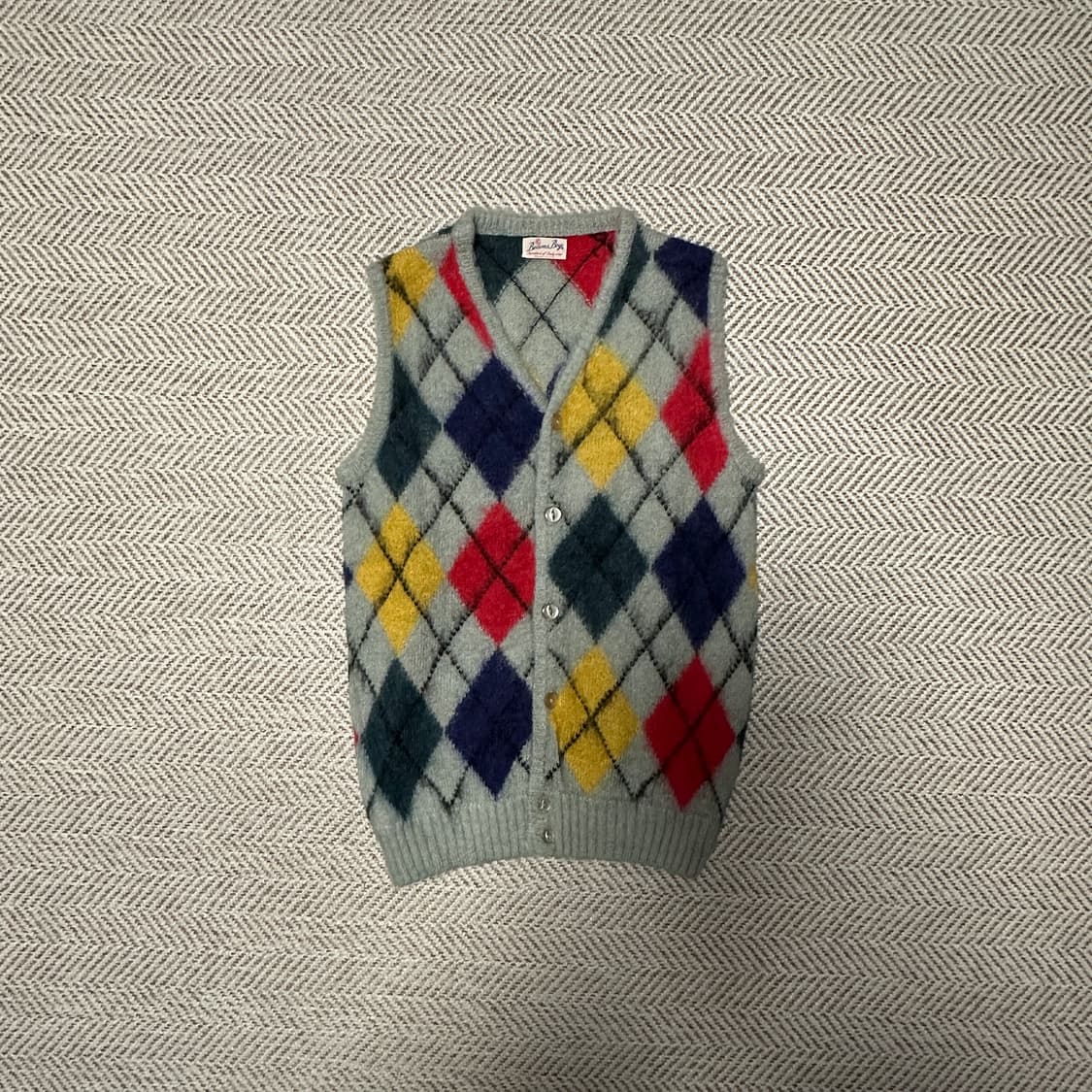 BEAMS BOY argyle knit vest 상품이미지1