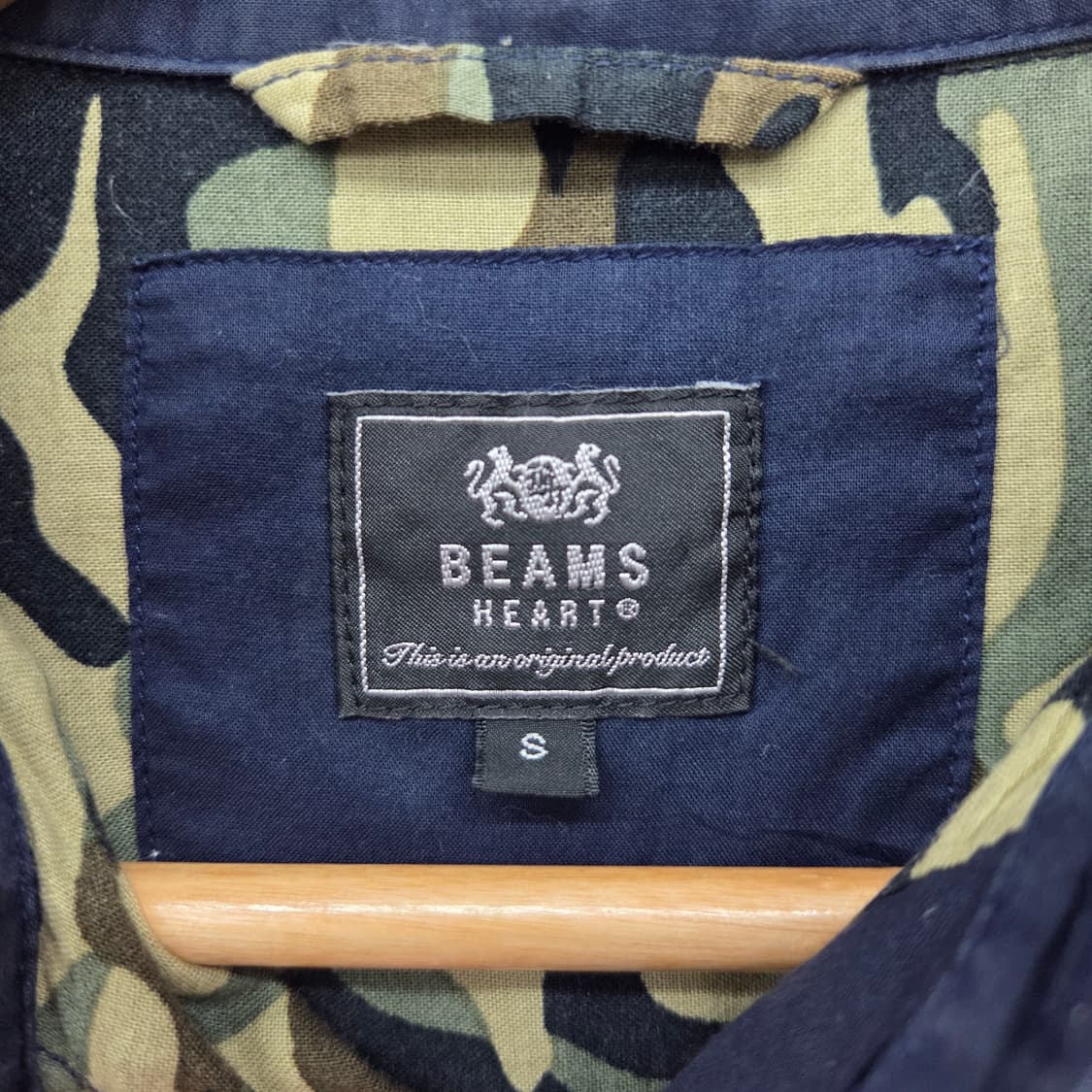 빔즈 네이비 카모플라쥬 셔츠 남방 남s 상품이미지4