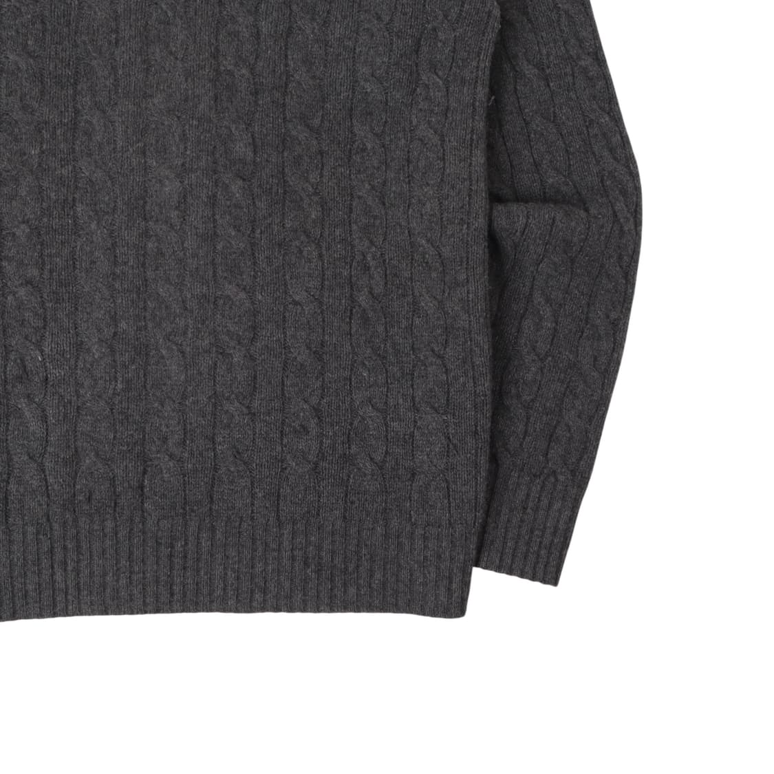폴로 랄프로렌 그레이 울 캐시미어 케이블 니트 상품이미지7