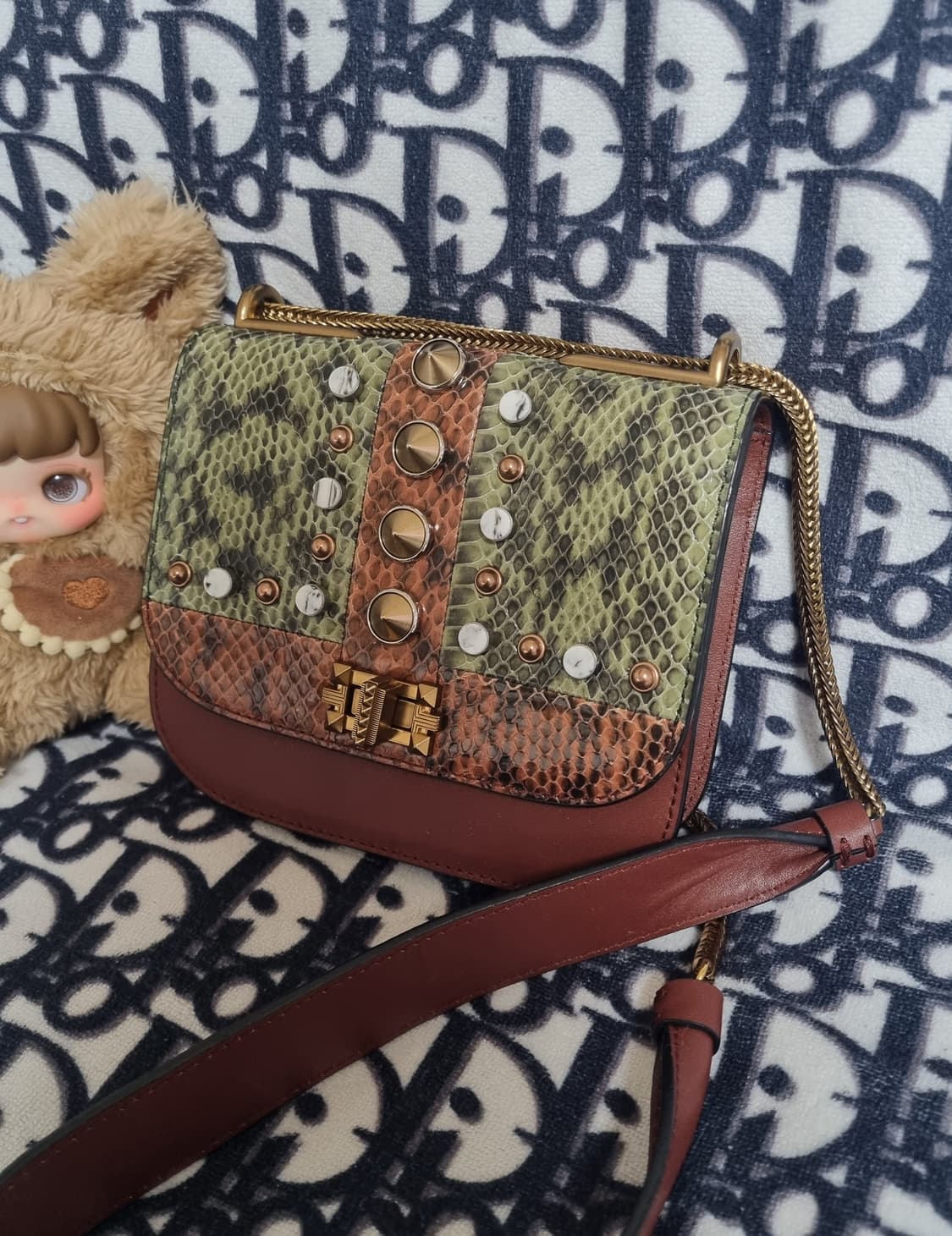 정품) 랑방  파이톤 숄더백  상품이미지2