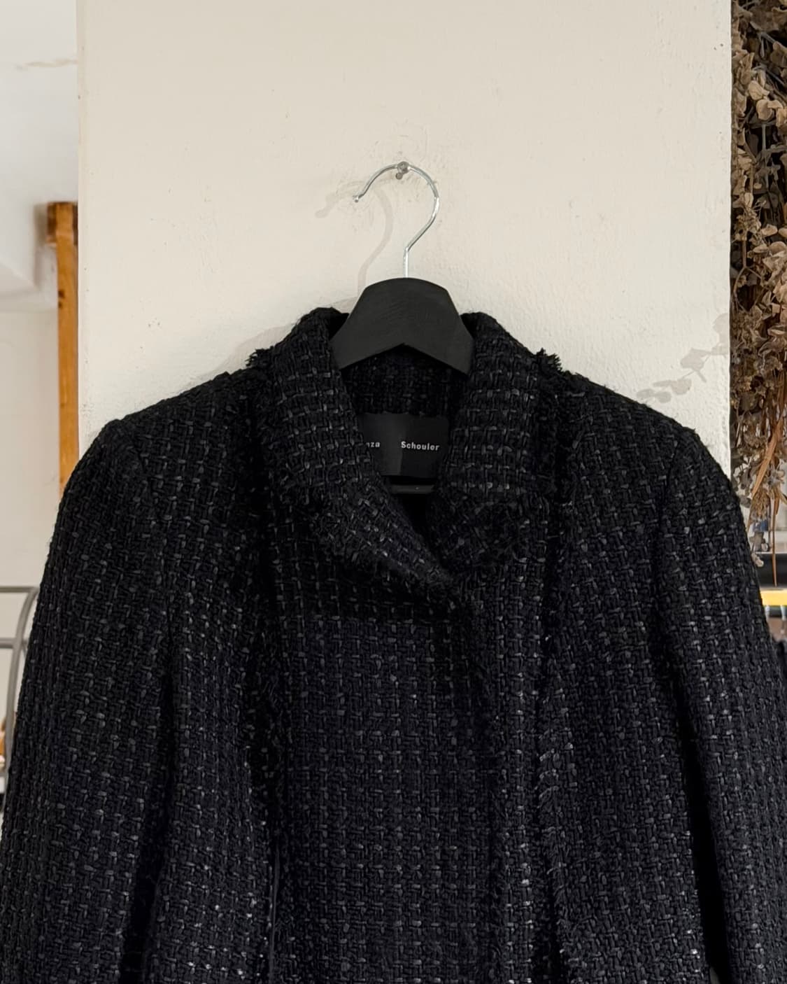 프로엔자 슐러 블랙 트위드 크롭 자켓 상품이미지4