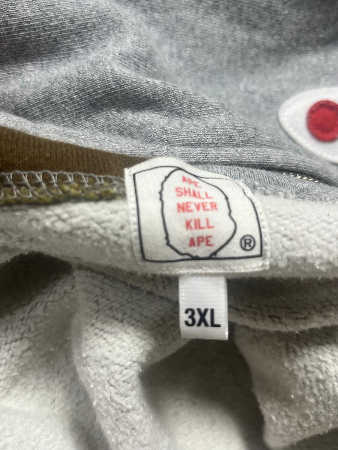 shark-motif zip-up hoodie 베이프 후드집업 3XL 상품이미지7