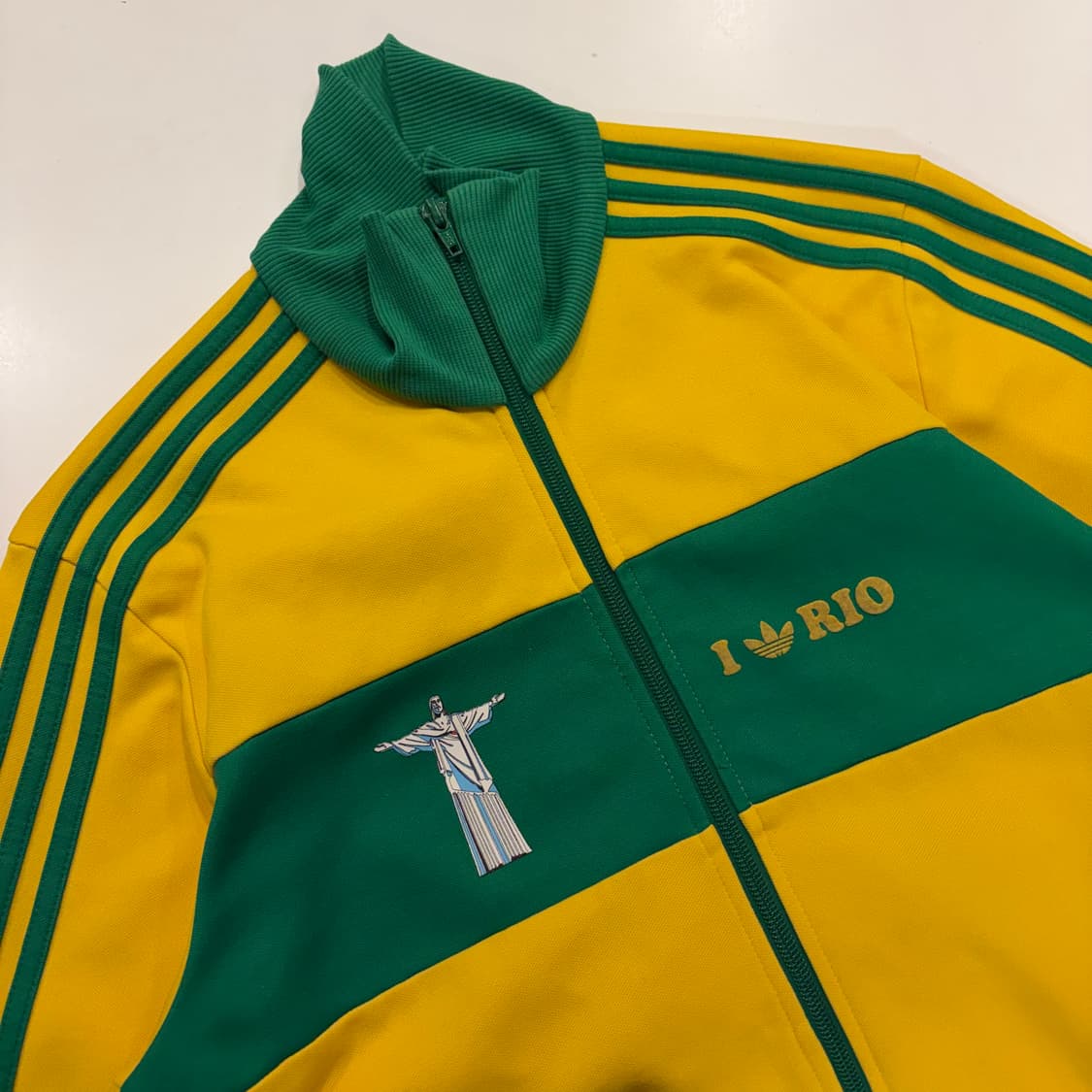 [95] 00s 아디다스 브라질 삼바 트랙 자켓 옐로우 B576 상품이미지3