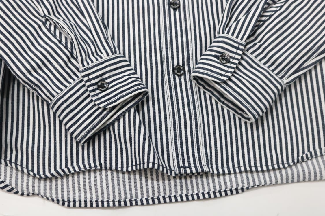 Dickies 디키즈 히코리 스트라이프 데님 포켓 워크 셔츠 (M) 상품이미지6