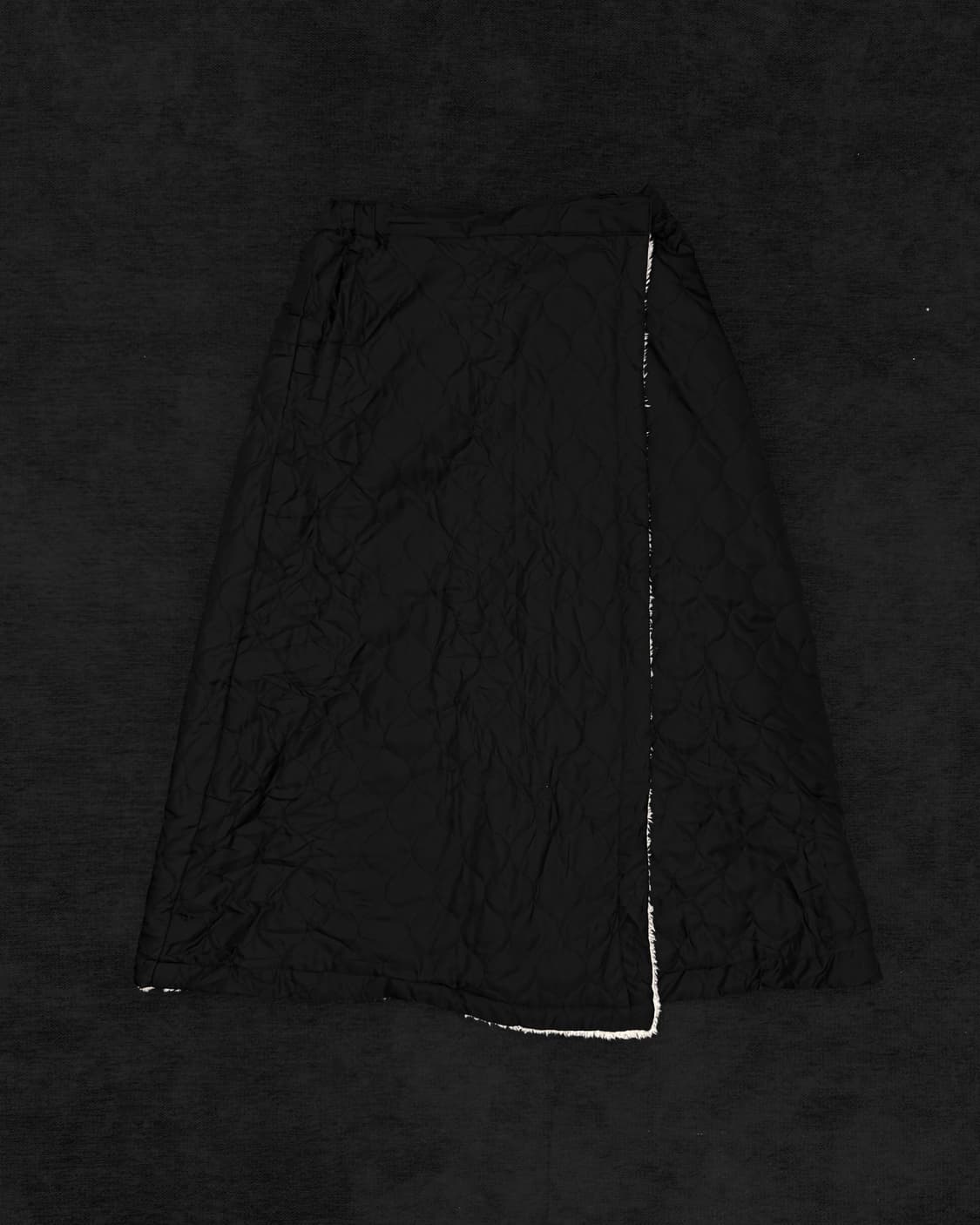 빈티지 플리스 라이닝 랩 스커트 상품이미지1