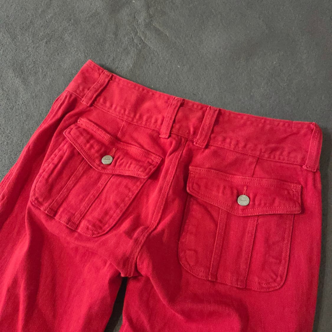 그린버터 구미 부츠컷 팬츠 L 레드 상품이미지6
