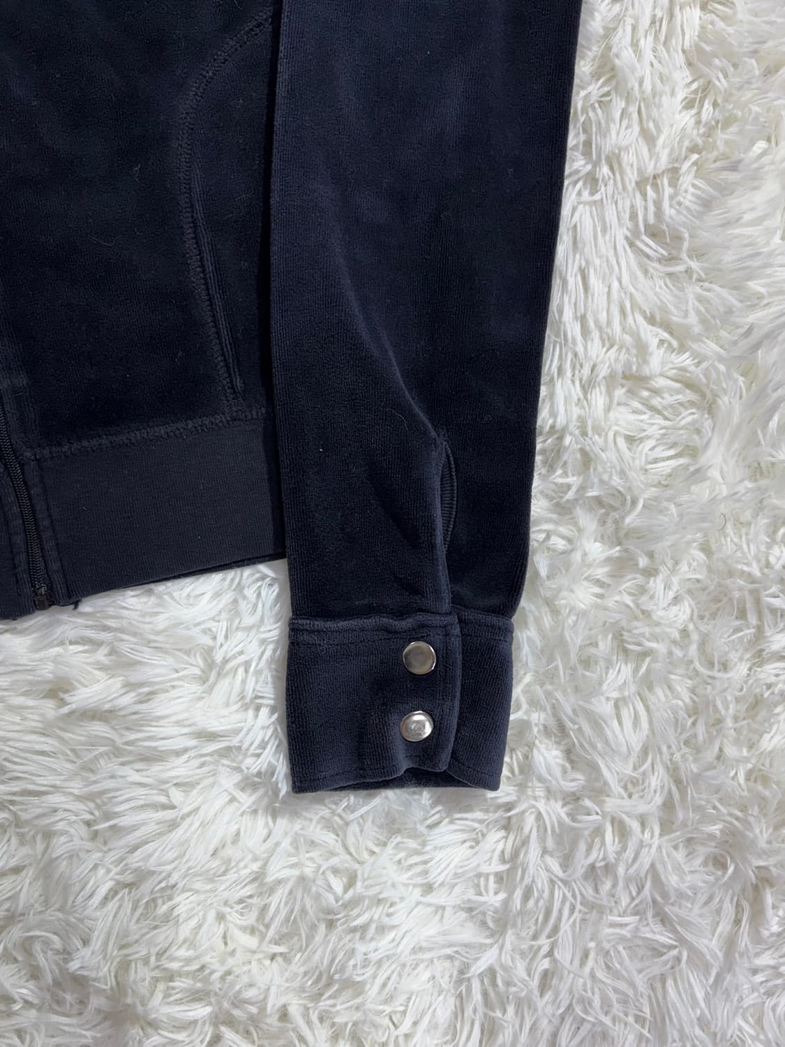 쥬시꾸띄르 블랙 벨벳 집업  상품이미지5