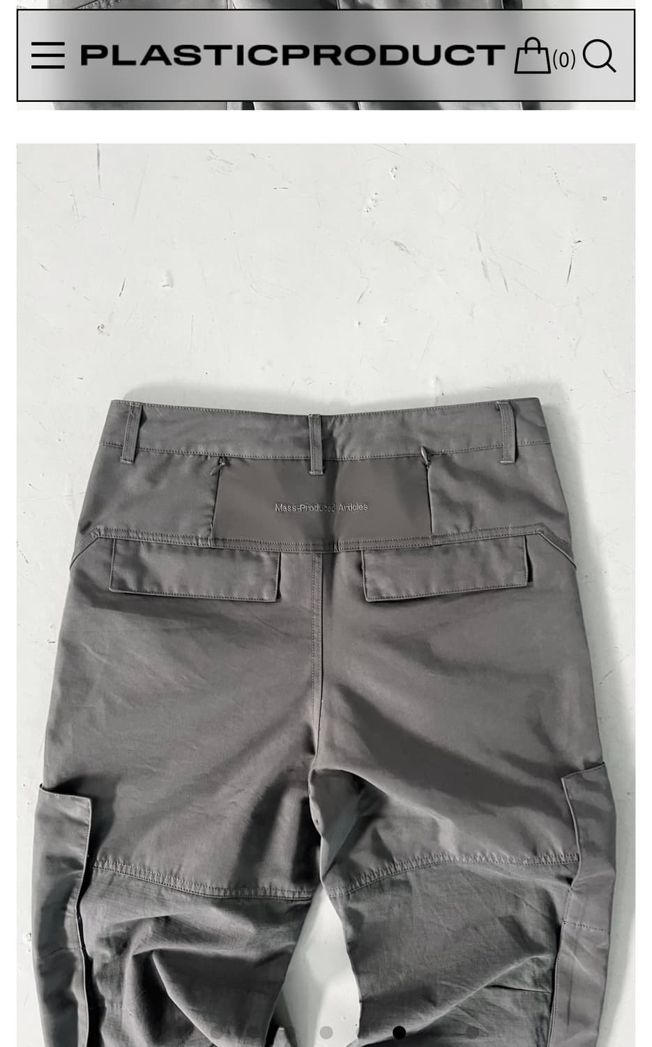 M플라스틱프로덕트 MULTI PANEL CARGO PANTS (GREY) 상품이미지7