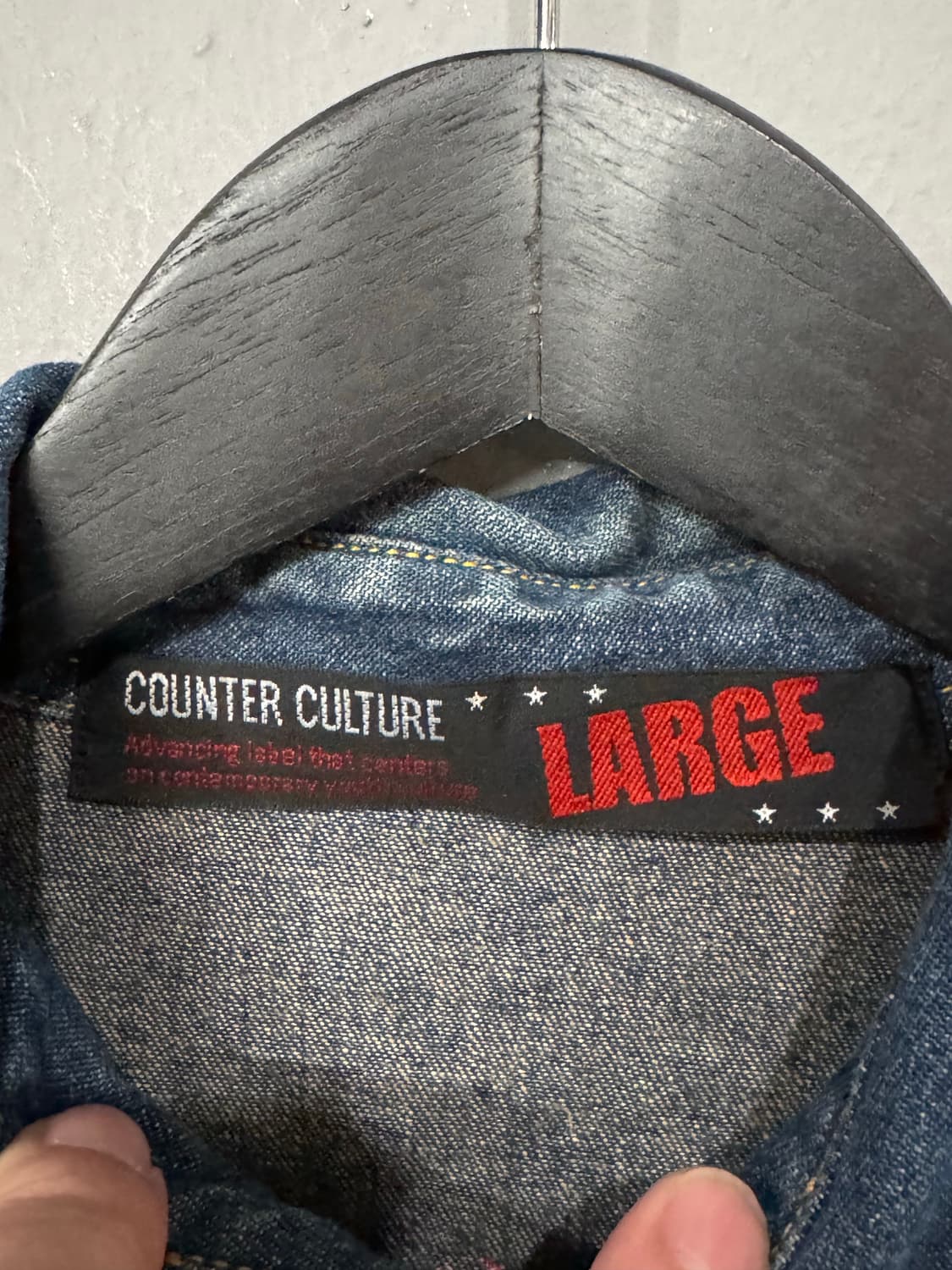 카운터컬쳐 레터링 데님 웨스턴셔츠  상품이미지4