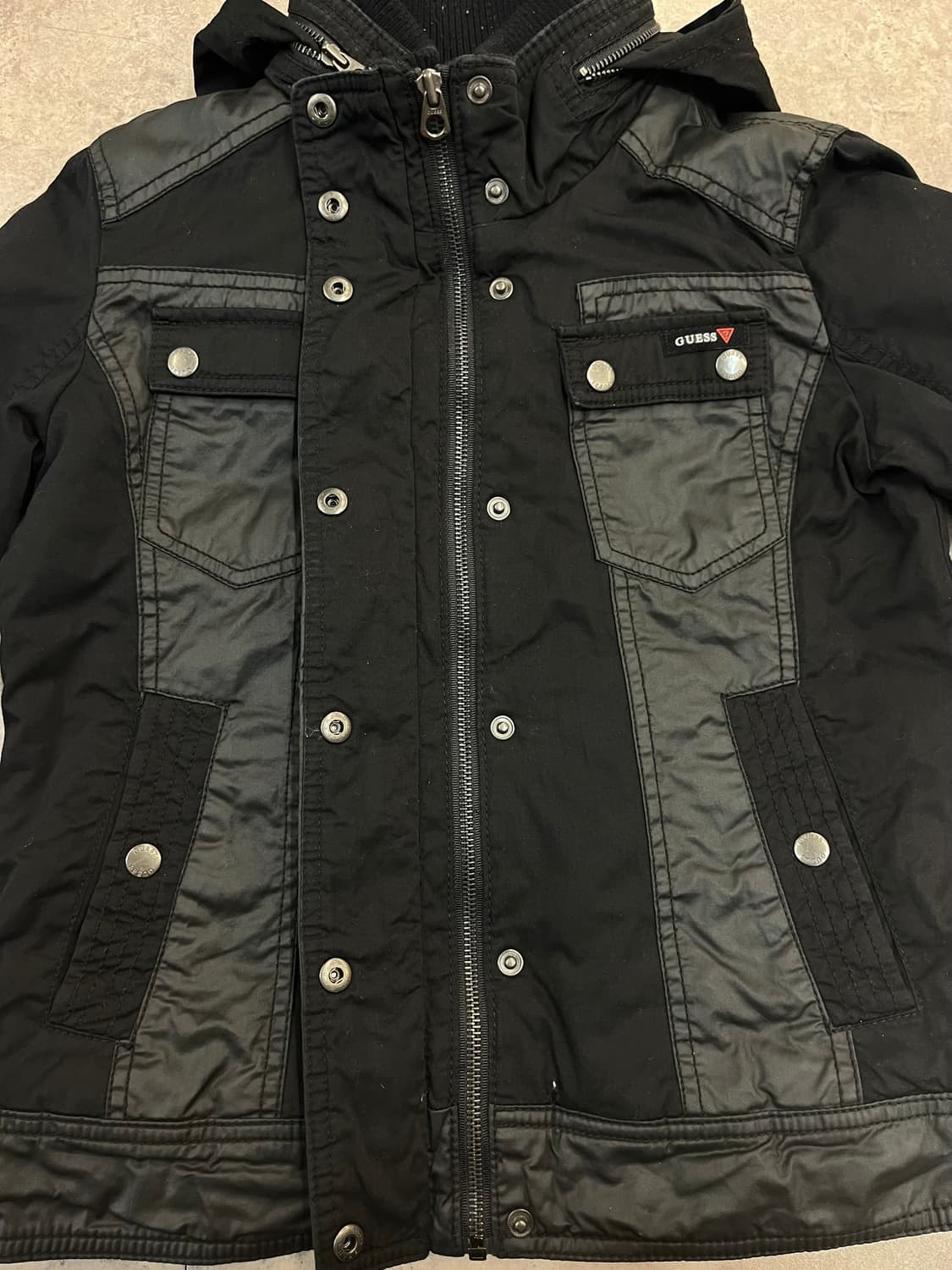 게스 버튼 자켓 블랙 S #csz2657 상품이미지6