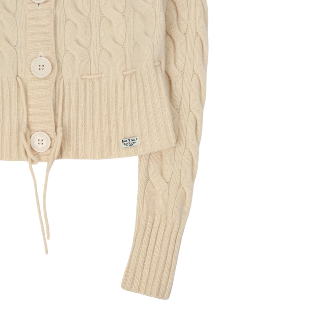 폴로진스 스트링 케이블 니트 가디건 상품이미지4