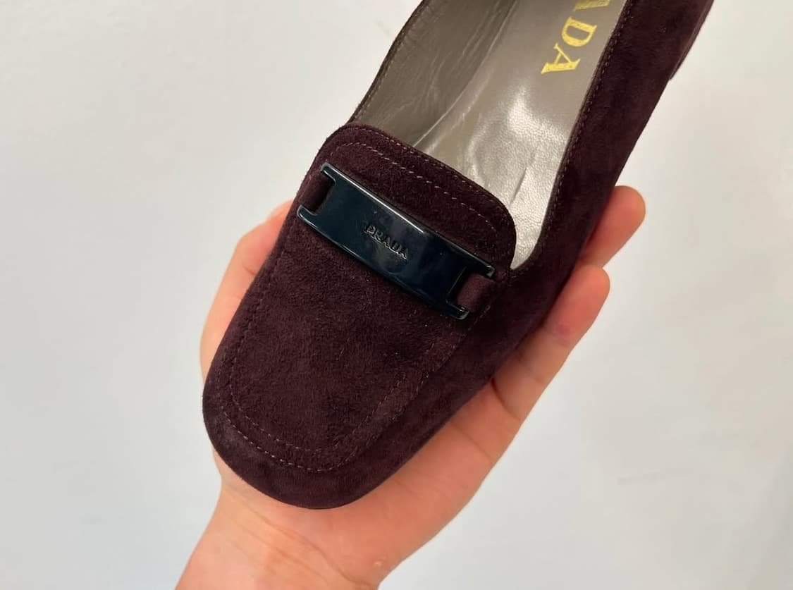 프라다 스웨이드 로퍼 사이즈 36 상품이미지3