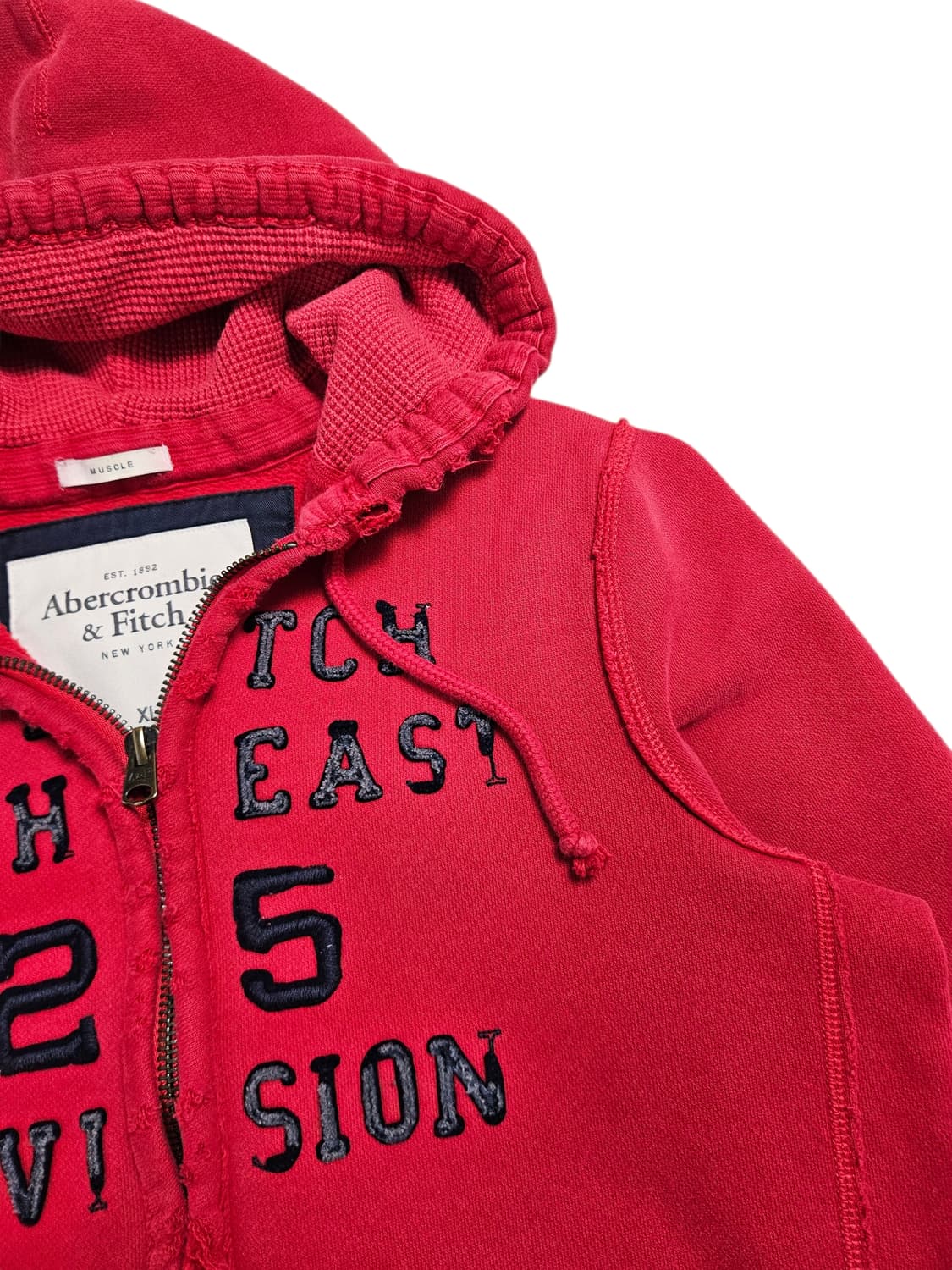 아베크롬비 머슬핏 후드 집업 레드 상품이미지5
