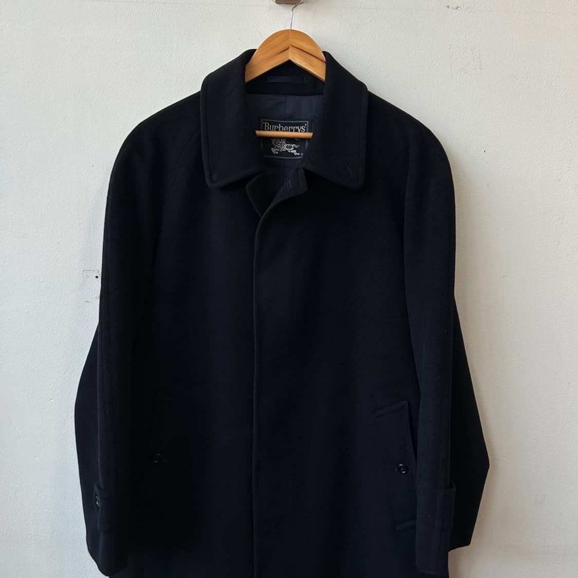 9879 - 버버리 블랙 울 코트 상품이미지1