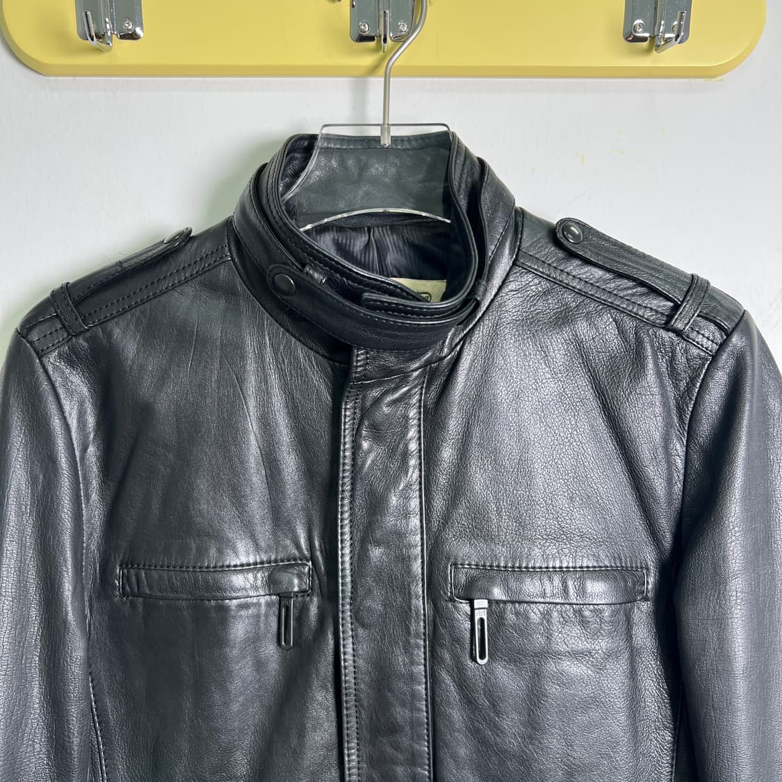 VTG 빈티지 싱글 양가죽 자켓 M 상품이미지4