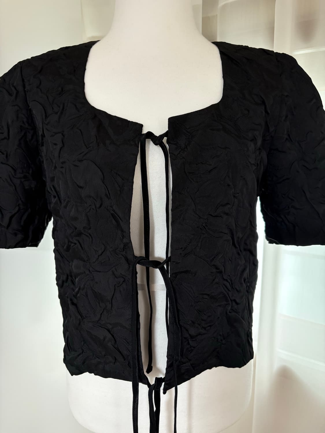 Aopt 퍼프 블라우스 (M) 블랙  상품이미지3