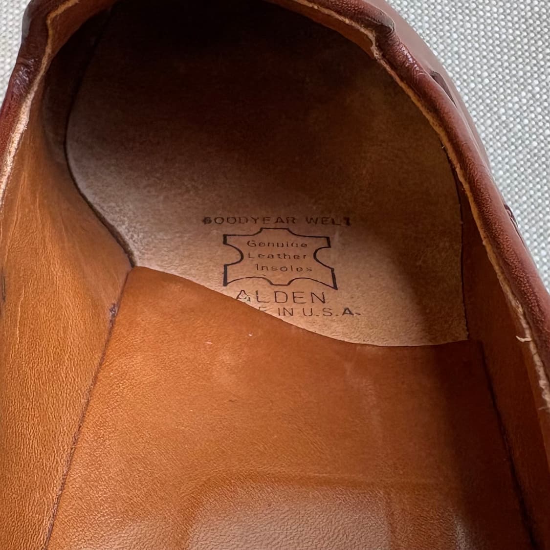 [US 8.5] Alden 662 알든 탠 카프 태슬 로퍼 상품이미지10