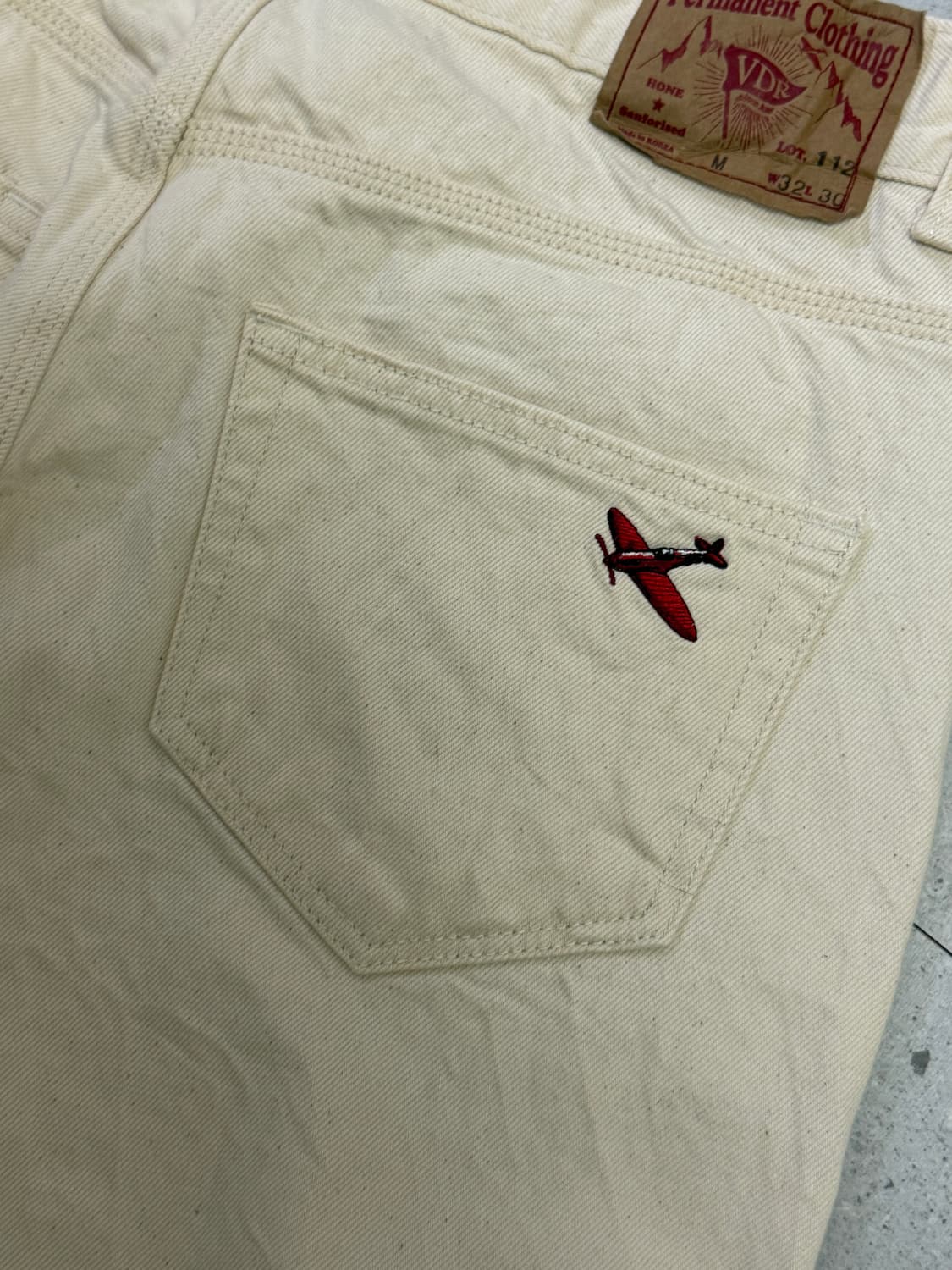 비디알 112 스핏파이어 더블니 팬츠(크림색) 상품이미지7