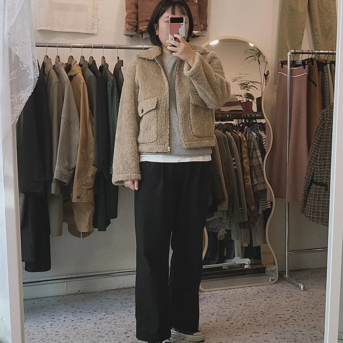 Carol 양털 숏무스탕 상품이미지10