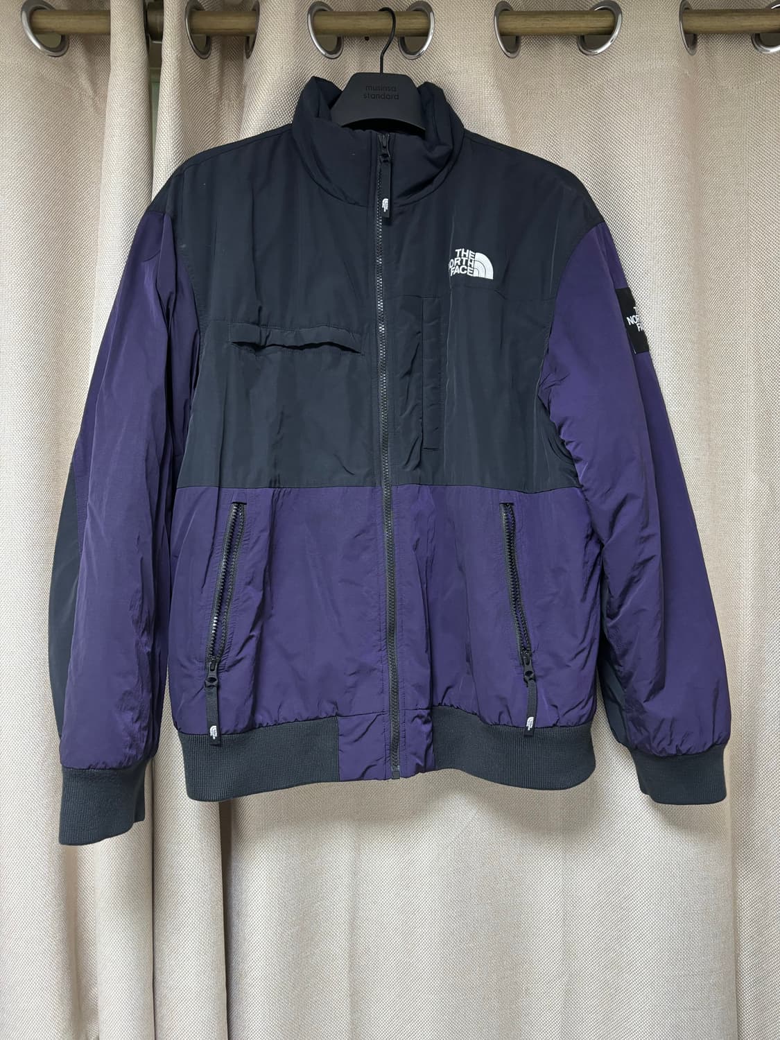 노스페이스 화이트라벨 스텀피 패딩 자켓 블랙/퍼플 XL 상품이미지3
