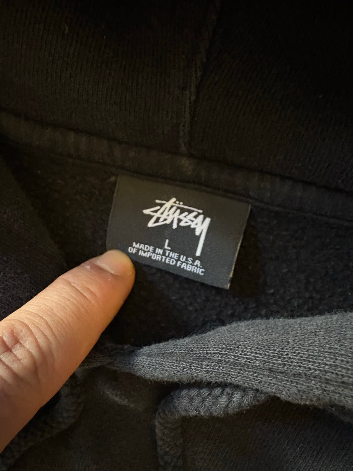 00s 스투시 usa 음양 로고 후드  상품이미지5