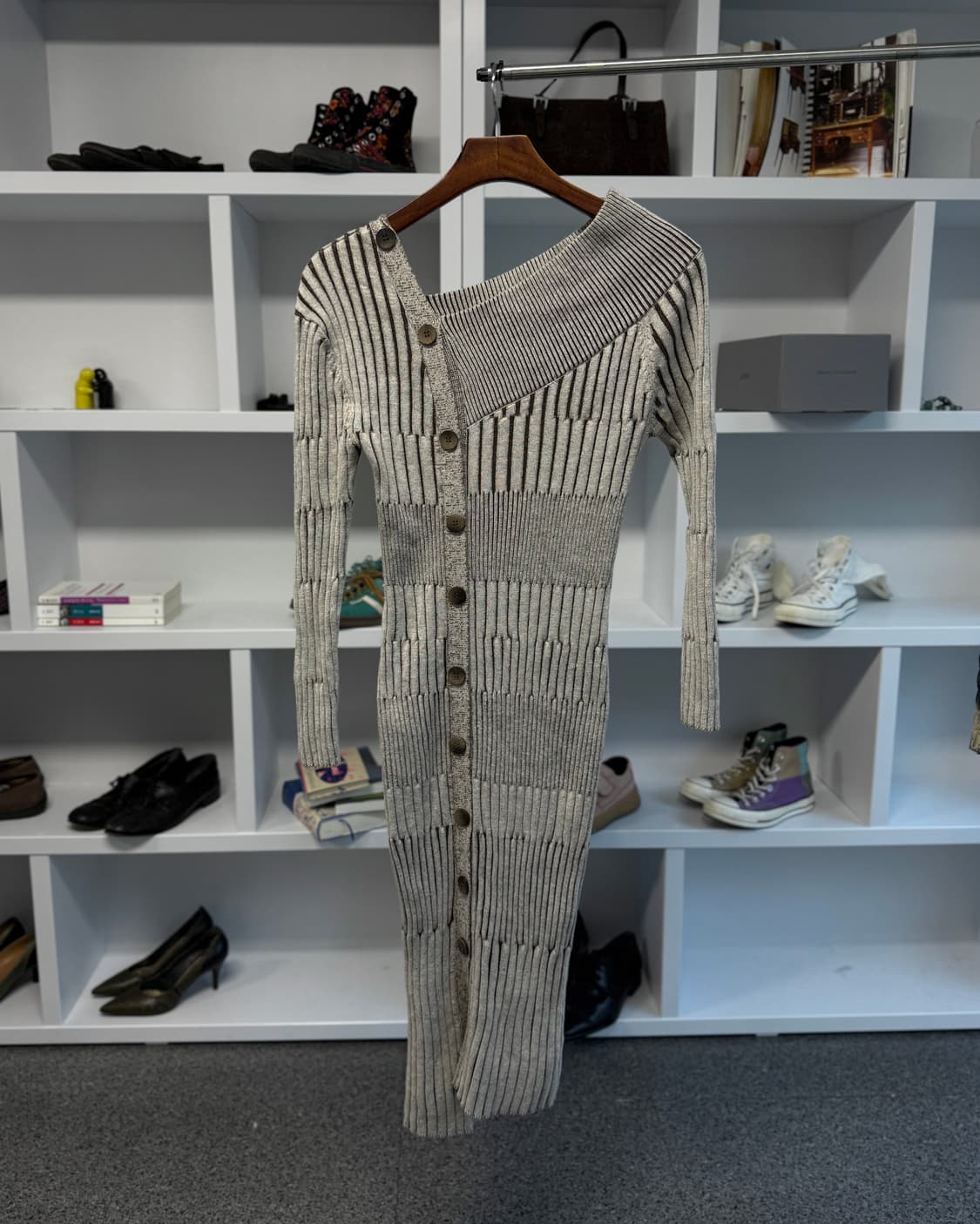 빈티지 비대칭 원피스 상품이미지5