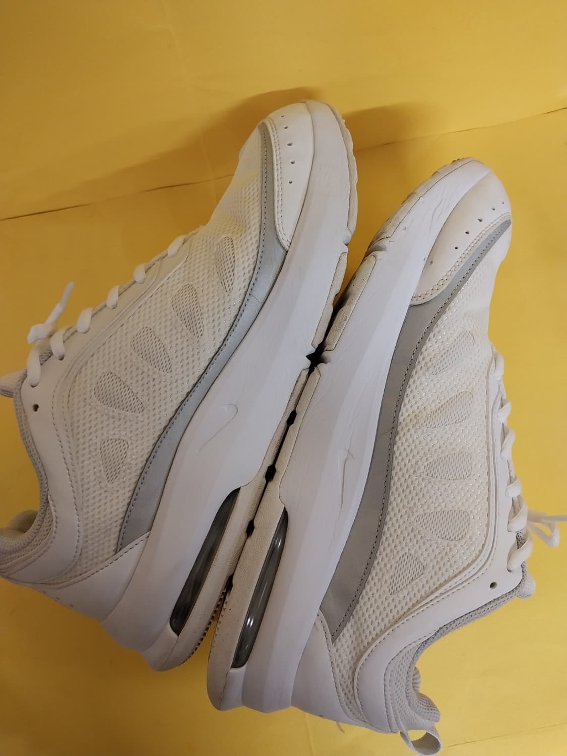 남성 나이키 에어맥스 AP 화이트 퓨어 플래티넘 운동화 (290) 상품이미지8