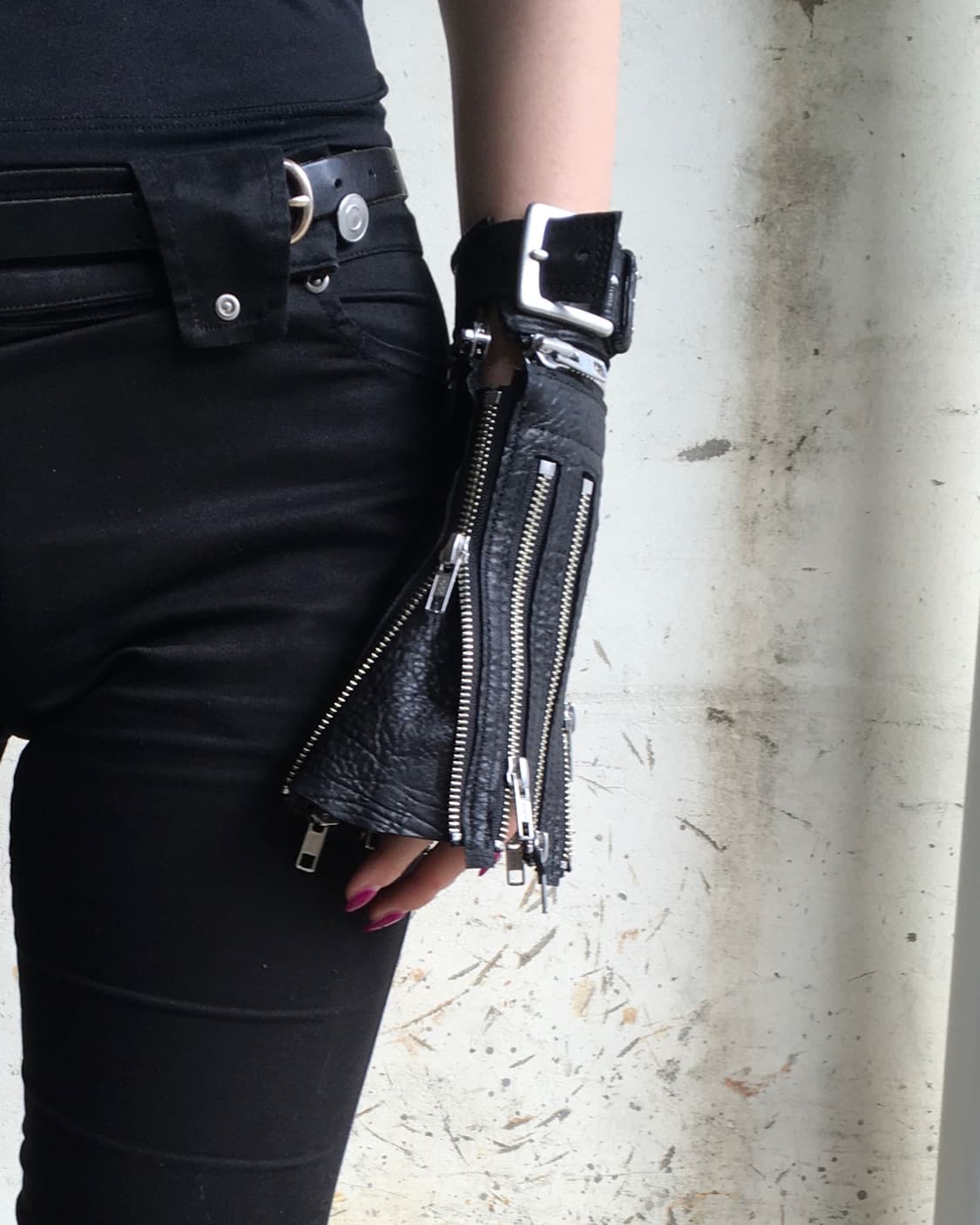 Leather two-way zipper bangle 상품이미지5