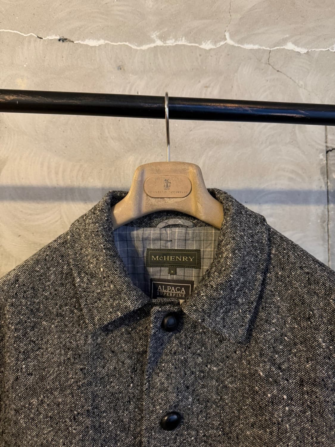 맥 헨리 알파카 도네갈 트위드 카코트 100 상품이미지4