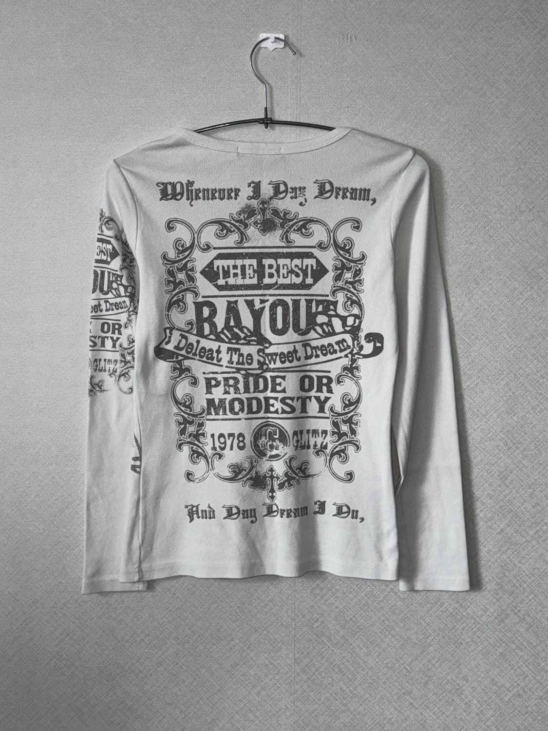 glitz lettering detailed longsleeve 상품이미지3